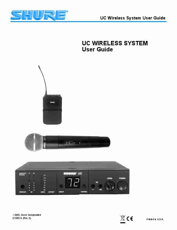 Shure Musical Instrument UC-page_pdf